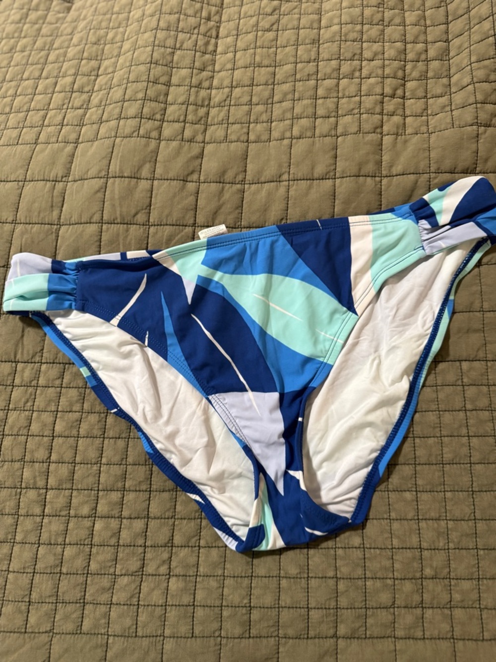 La Blanca Blue & Aqua Abstract Bikini Bottoms
